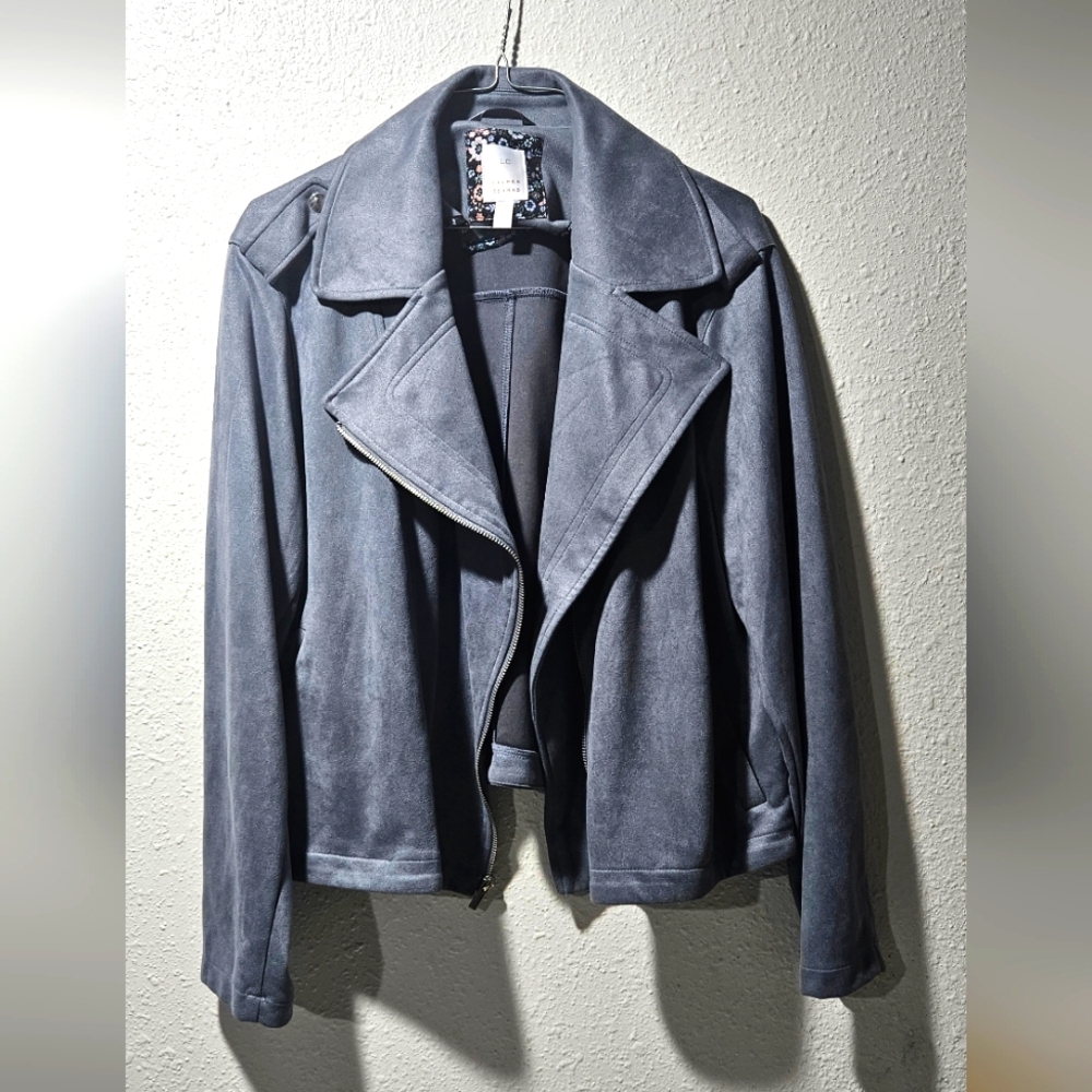 LC Lauren Conrad Suede Moto Jacket